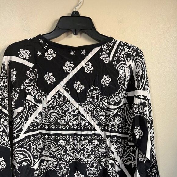 Tibi medium long sleeve black and white top - Picture 4 of 6